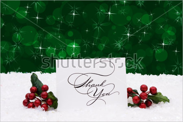 Free Christmas Thank You Note
