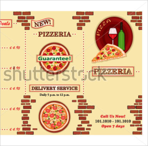 Free Take Away Menu Design