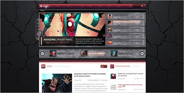 VIP] Gamgam: Game Web Templates - Designers Community