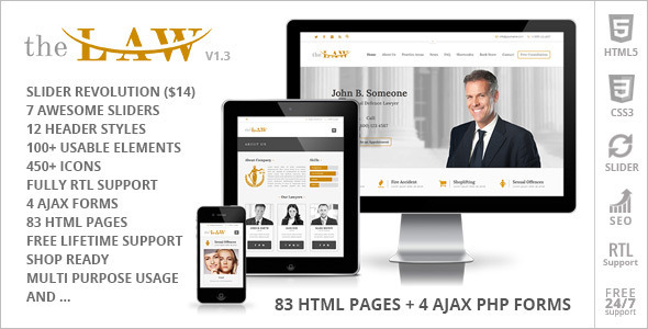 Government Responsive Websites Template