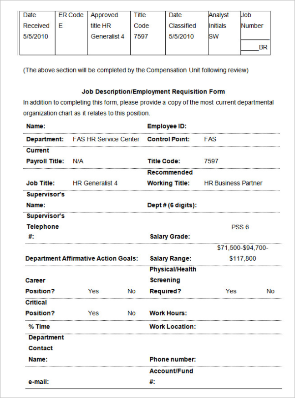 HR Business Template