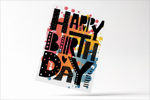 Happy Birthday Lettering