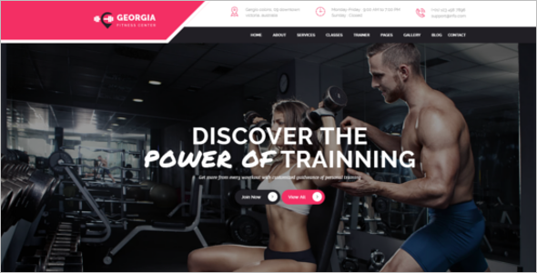 Health Fitness HTML Template