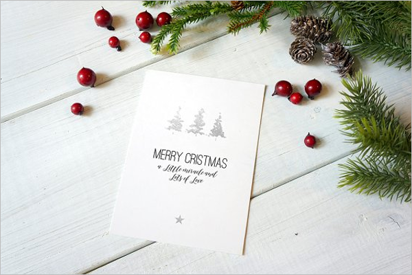 Holiday Christmas Card Mockup