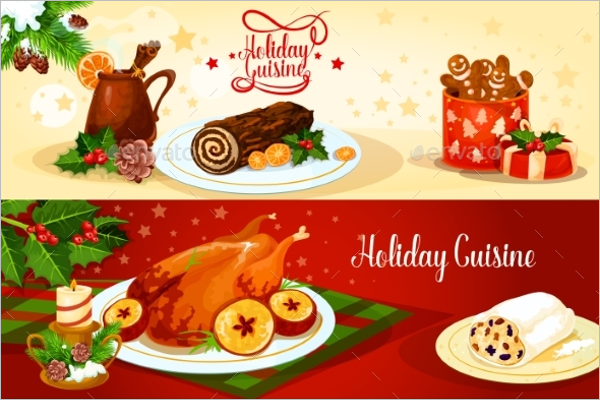 Holiday Menu Design Template
