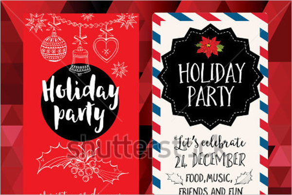 Holiday Party Flyer Template Free