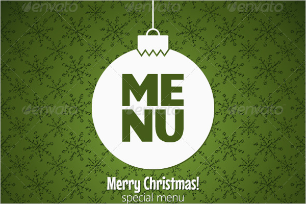 Holiday Special Menu Design
