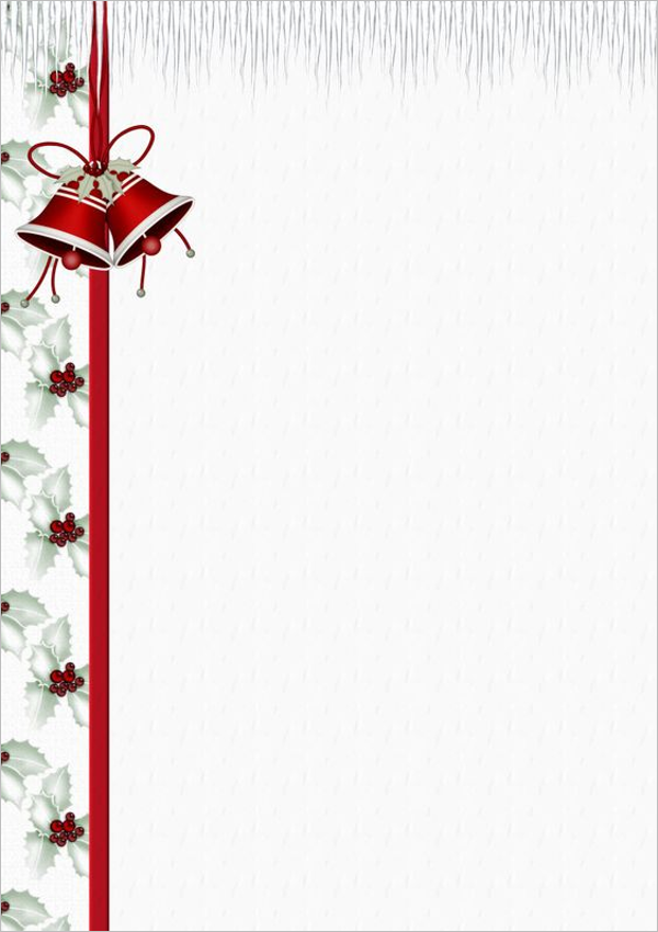 22+ Christmas Stationery Templates Free Word Paper Designs