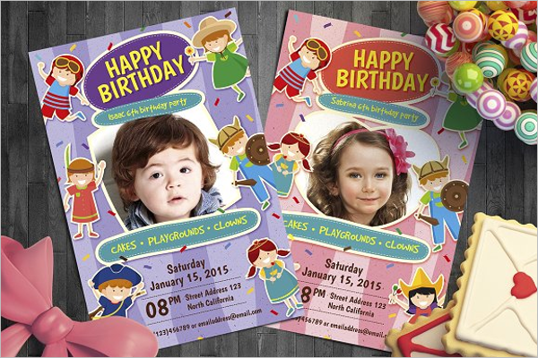 Kid Birthday Flyer Template