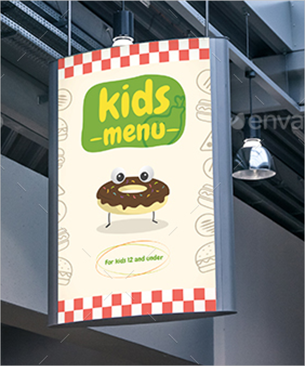Kids Menu Design Idea