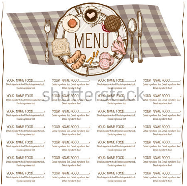 Menu Restaurant Template Design