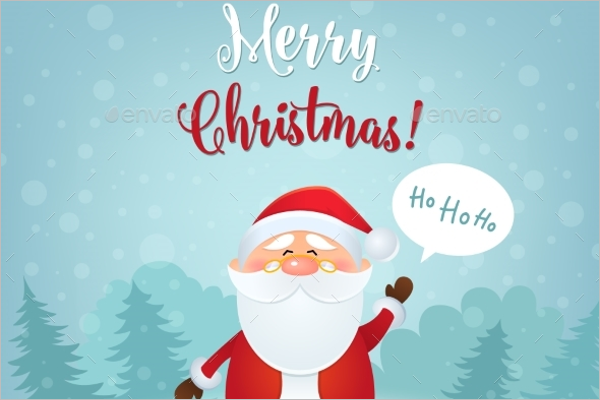 Merry Christmas Greeting Card Template