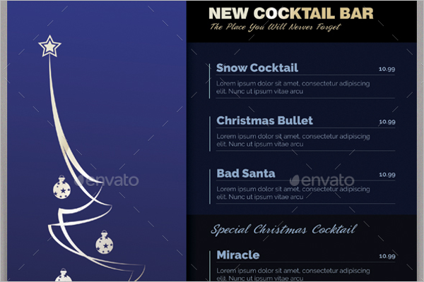 Minimalistic Christmas Menu Template