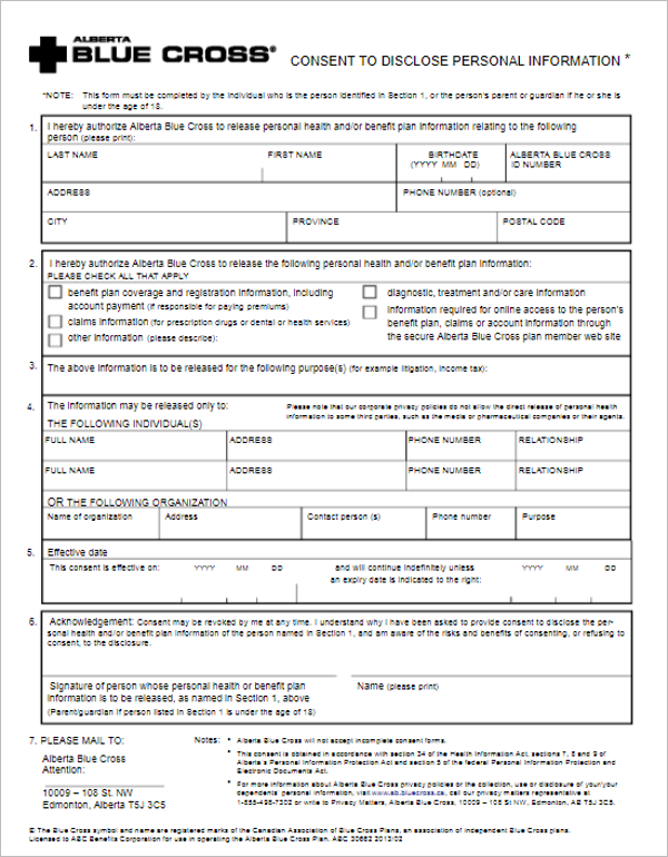 Model Release Form For Minors