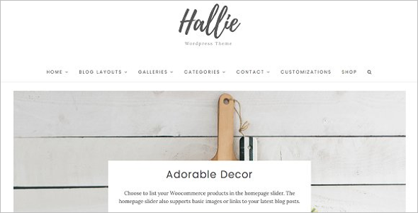 Model Website WordPress Theme