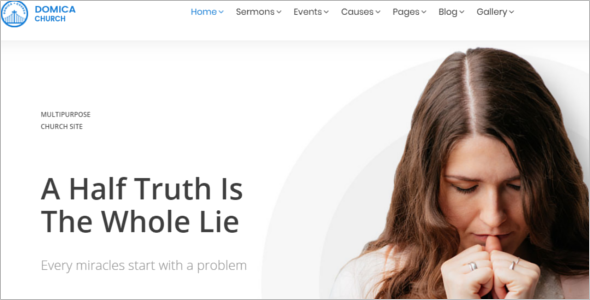Modern Church Website Theme