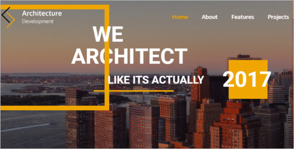 Title Modern Construction Website Template Caption
