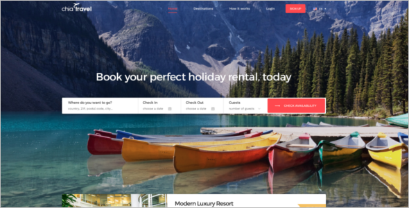 Modern Hotel Website Template