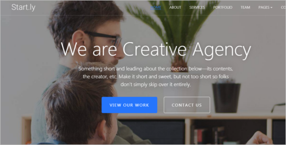 Modern One Page Website Theme
