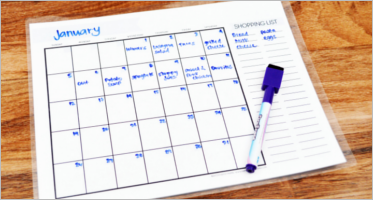 Monthly Menu Templates