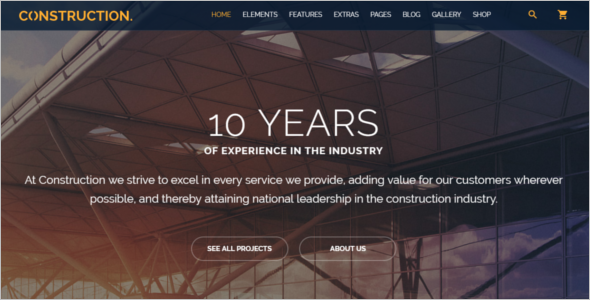 Multipurpose Construction Website Template