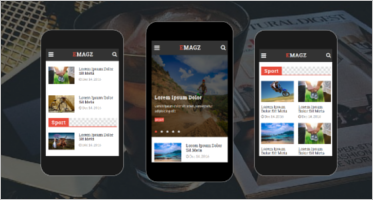 News & Magazine Mobile Templates