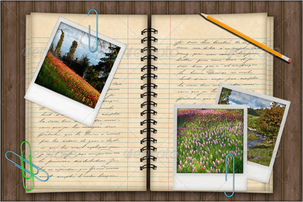 Notebook Photo Template In Word