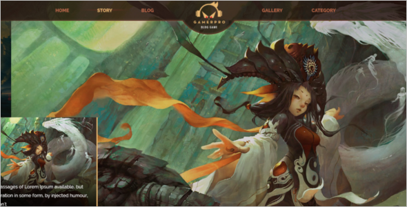 Online Gaming Website Template