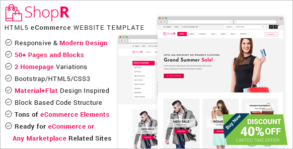 Online Store ECommerce HTML Template