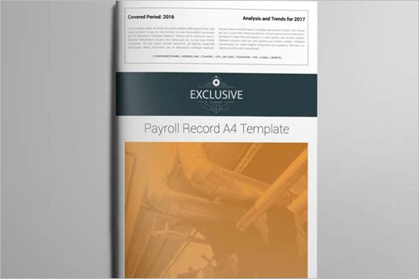 Payroll Record Template PDF