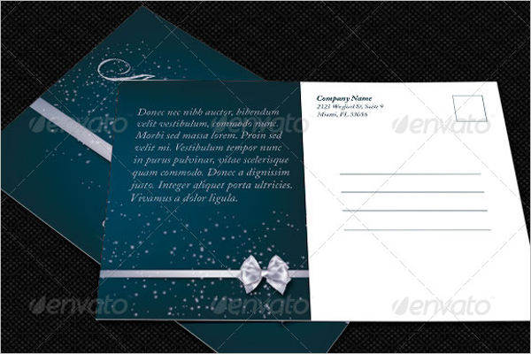 Personalized Christmas Postcard Template