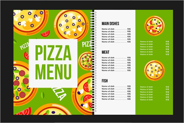 Pizza Cafe Menu Template