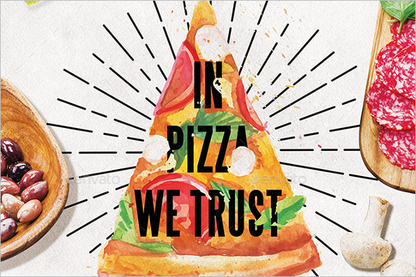 Pizza Menu PSD Template
