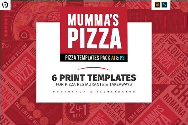 Pizza Menu Template Pack