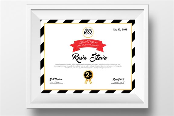 Practical Experience Certificate Template