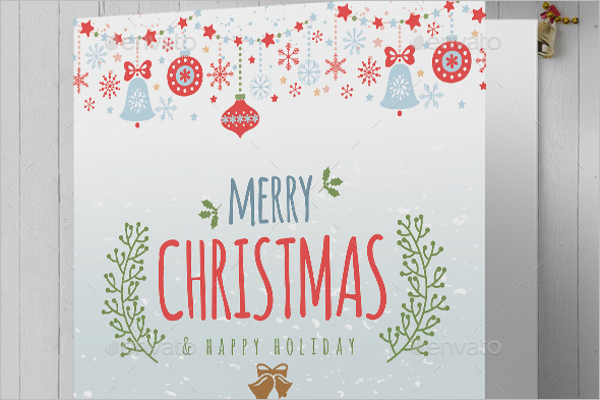 Printable Christmas Greeting Card Template