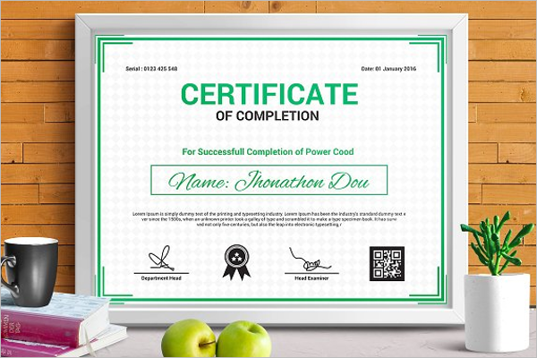 Professional Certificate Template