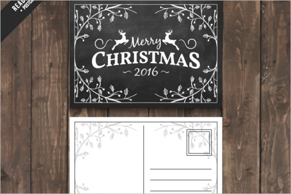 Religious Christmas Postcard Template
