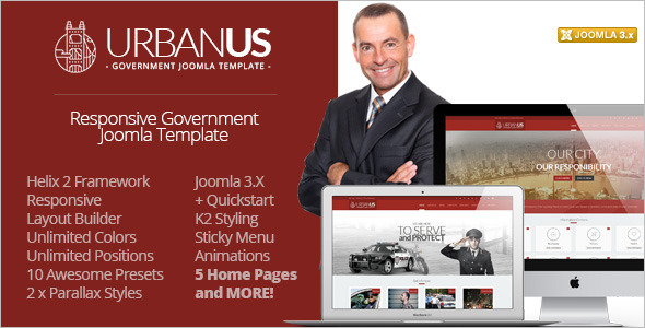 Responsive Government Joomla Template
