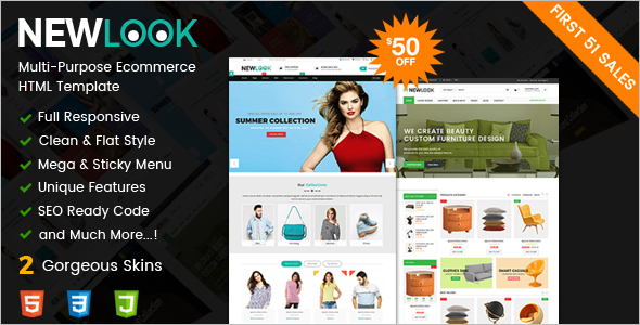 Responsive Multipurpose E-Commerce HTML Template
