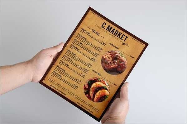 Sample Food Menu Design