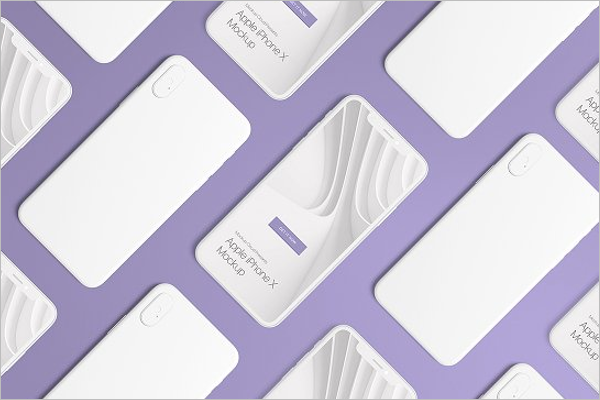 Set of iPhone X Mockup