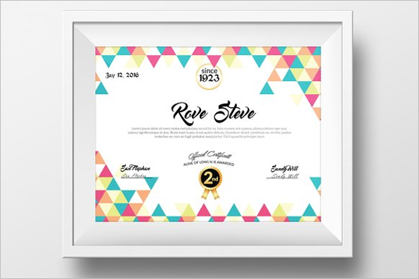 Simple Experience Certificate Template