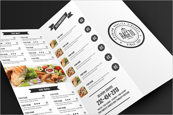 Simple Food Menu Template