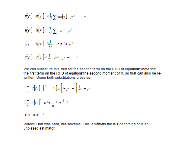 Simple Standard Deviation & Varaiance Word