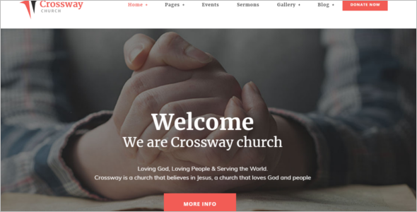 Spiritual Website Template