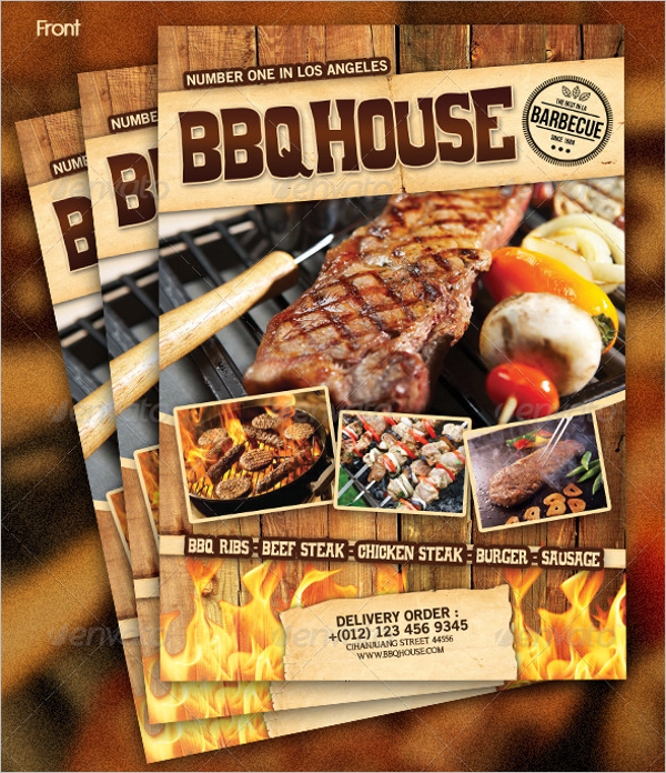 25 BBQ  Menu  Templates Free PSD Word Design Ideas