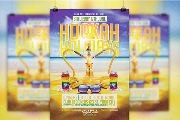 Summer Party PSD Flyer Template