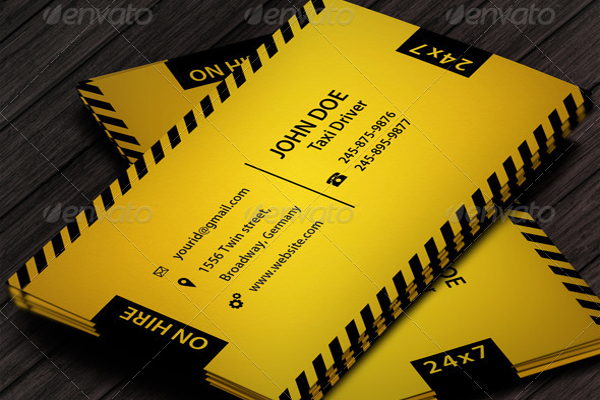 25+ Taxi Business Card Templates Free PSD Sample Designs