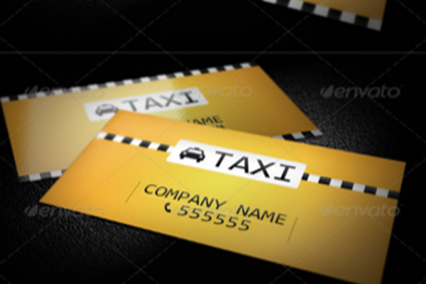 Taxi Service Business Card